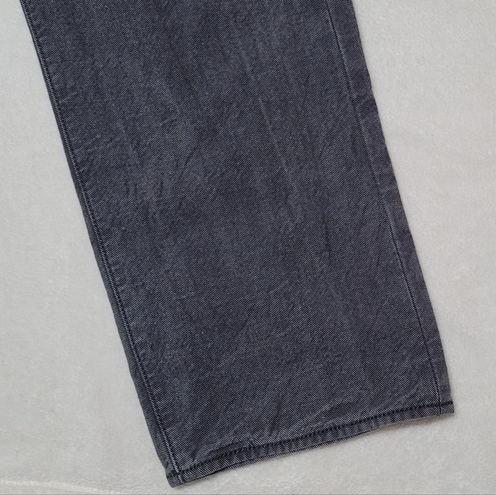 Levi's 501 White Oak Cone Denim Charcoal Gray Button-Fly Straight Leg Jeans